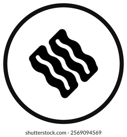Editable bacon vector icon. Part of a big icon set family. Perfect for web and app interfaces, presentations, infographics, etc