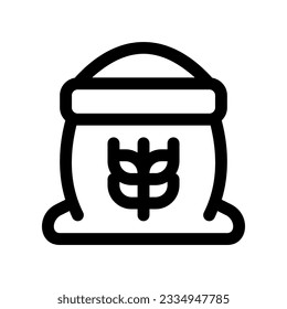 Editable a bag or sack of flour vector icon. Bakery, cooking, food, ingredients. Part of a big icon set family. Perfect for web and app interfaces, presentations, infographics, etc
