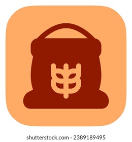 Editable a bag or sack of flour vector icon. Bakery, cooking, food, ingredients. Part of a big icon set family. Perfect for web and app interfaces, presentations, infographics, etc