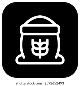 Editable a bag or sack of flour vector icon. Bakery, cooking, food, ingredients. Part of a big icon set family. Perfect for web and app interfaces, presentations, infographics, etc