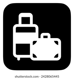 Editable baggage, luggage, suitcase vector icon. Part of a big icon set family. Perfect for web and app interfaces, presentations, infographics, etc