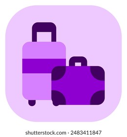 Editable baggage, luggage, suitcase vector icon. Part of a big icon set family. Perfect for web and app interfaces, presentations, infographics, etc