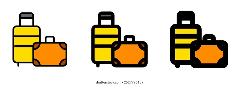 Editable baggage, luggage, suitcase vector icon. Part of a big icon set family. Perfect for web and app interfaces, presentations, infographics, etc