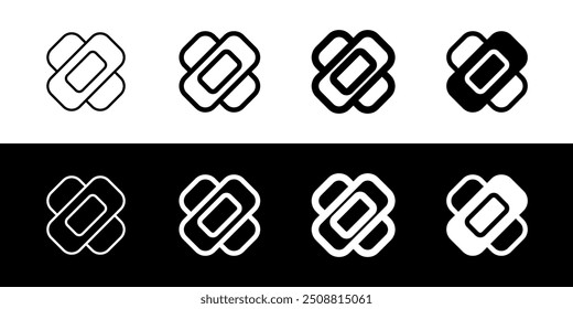 Icono de Vector de vendaje editable. Parte de una gran familia de iconos. Perfecto para interfaces de Web y App, presentaciones, infografías, etc