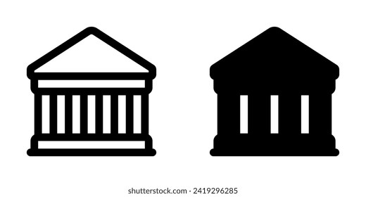 Editable bank, museum, library, courthouse vector icon. Part of a big icon set family. Perfect for web and app interfaces, presentations, infographics, etc