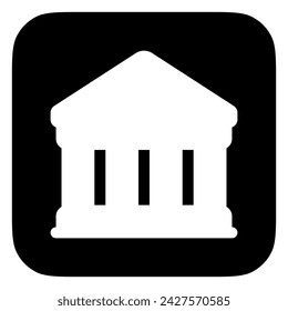 Editable bank, museum, library, courthouse vector icon. Part of a big icon set family. Perfect for web and app interfaces, presentations, infographics, etc