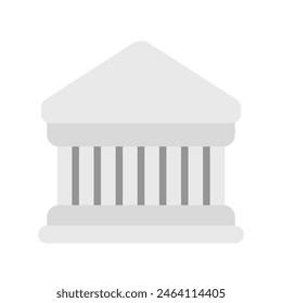 Editable bank, museum, library, courthouse vector icon. Part of a big icon set family. Perfect for web and app interfaces, presentations, infographics, etc