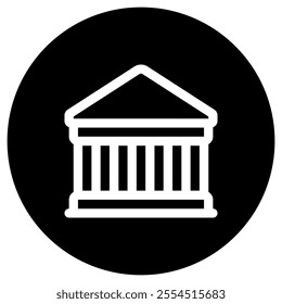 Editable bank, museum, library, courthouse vector icon. Part of a big icon set family. Perfect for web and app interfaces, presentations, infographics, etc