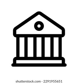 Editable bank, museum, library vector icon. Part of a big icon set family. Perfect for web and app interfaces, presentations, infographics, etc