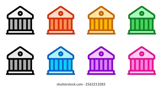 Editable bank, museum, library vector icon. Part of a big icon set family. Perfect for web and app interfaces, presentations, infographics, etc