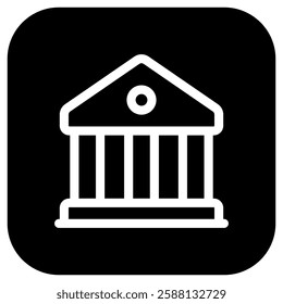 Editable bank, museum, library vector icon. Part of a big icon set family. Perfect for web and app interfaces, presentations, infographics, etc