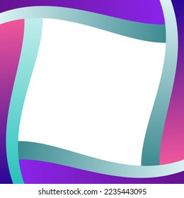 Editable banner template. Suitable for social media post and web internet ads. Vector illustration with photo space