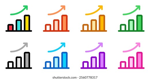 Editable bar chart, investment profit vector icon. Part of a big icon set family. Perfect for web and app interfaces, presentations, infographics, etc