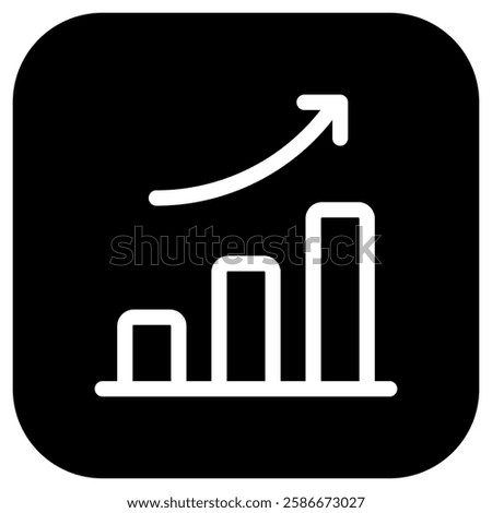 Editable bar chart, investment profit vector icon. Part of a big icon set family. Perfect for web and app interfaces, presentations, infographics, etc