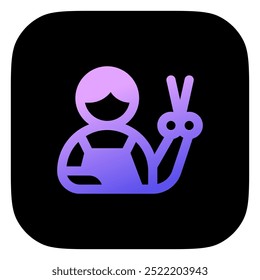 Editable barber, hairdresser vector icon. Barbershop, lifestyle, grooming. Part of a big icon set family. Perfect for web and app interfaces, presentations, infographics, etc