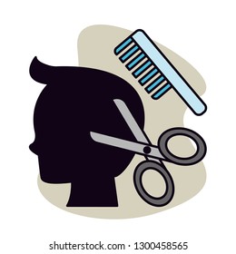 editable barber jobs vector icon, modern concept 