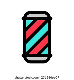 Icono de vector de barra de barbería editable. Barbería, estilo de vida, preparación. Parte de una familia de iconos grandes. Perfecto para interfaces web y de aplicaciones, presentaciones, infografías, etc