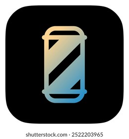 Ícone de vetor de polo de barbearia editável. Barbearia, estilo de vida, preparação. Parte de uma grande família de conjuntos de ícones. Perfeito para interfaces web e app, apresentações, infográficos, etc