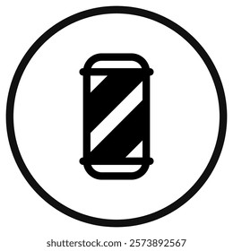 Editable barbershop pole vector icon. Barbershop, lifestyle, grooming. Part of a big icon set family. Perfect for web and app interfaces, presentations, infographics, etc