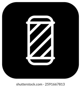 Editable barbershop pole vector icon. Barbershop, lifestyle, grooming. Part of a big icon set family. Perfect for web and app interfaces, presentations, infographics, etc
