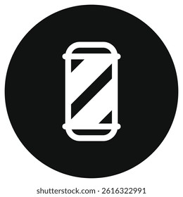 Editable barbershop pole vector icon. Barbershop, lifestyle, grooming. Part of a big icon set family. Perfect for web and app interfaces, presentations, infographics, etc