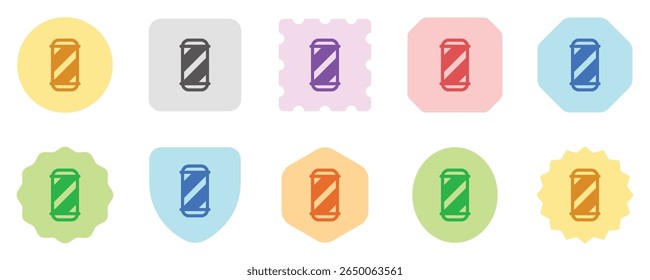 Editable barbershop pole vector icon. Barbershop, lifestyle, grooming. Part of a big icon set family. Perfect for web and app interfaces, presentations, infographics, etc