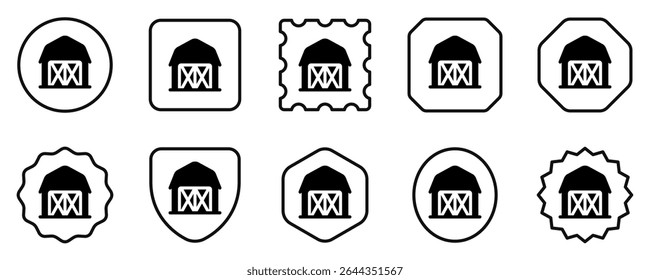 Editable barn, warehouse, storehouse vector icon. Part of a big icon set family. Perfect for web and app interfaces, presentations, infographics, etc