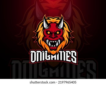 Editable barong onigames mascot logo template