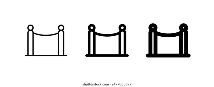 Editable barrier, baricade vector icon. Movie, cinema, entertainment. Part of a big icon set family. Perfect for web and app interfaces, presentations, infographics, etc