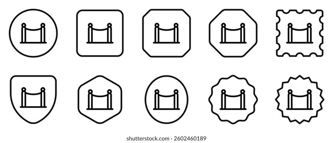 Editable barrier, baricade vector icon. Movie, cinema, entertainment. Part of a big icon set family. Perfect for web and app interfaces, presentations, infographics, etc