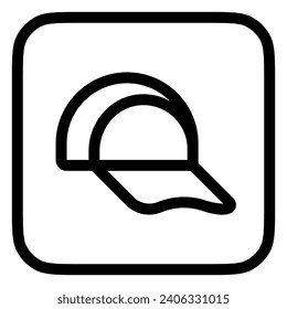 Editable baseball cap vector icon. Clothing, fashion, apparel. Part of a big icon set family. Perfect for web and app interfaces, presentations, infographics, etc