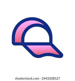 Editable baseball cap vector icon. Clothing, fashion, apparel. Part of a big icon set family. Perfect for web and app interfaces, presentations, infographics, etc