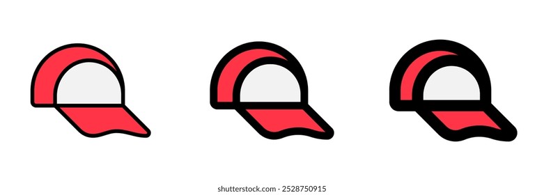 Editable baseball cap vector icon. Clothing, fashion, apparel. Part of a big icon set family. Perfect for web and app interfaces, presentations, infographics, etc