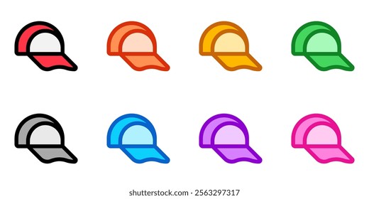 Editable baseball cap vector icon. Clothing, fashion, apparel. Part of a big icon set family. Perfect for web and app interfaces, presentations, infographics, etc