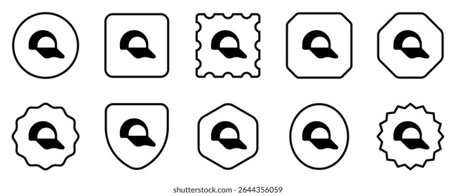 Editable baseball cap vector icon. Clothing, fashion, apparel. Part of a big icon set family. Perfect for web and app interfaces, presentations, infographics, etc