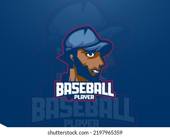 Editable Baseball Mascot Logo Template