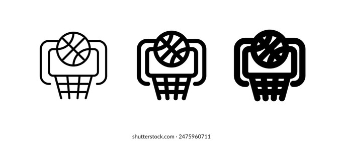 Editable basketball vector icon. Sports, match, game. Part of a big icon set family. Perfect for web and app interfaces, presentations, infographics, etc