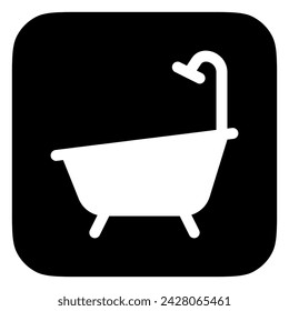 Editable bath tub, bathroom vector icon. Part of a big icon set family. Perfect for web and app interfaces, presentations, infographics, etc