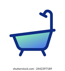 Editable bath tub, bathroom vector icon. Part of a big icon set family. Perfect for web and app interfaces, presentations, infographics, etc