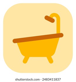 Editable bath tub, bathroom vector icon. Part of a big icon set family. Perfect for web and app interfaces, presentations, infographics, etc