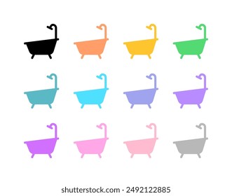 Editable bath tub, bathroom vector icon. Part of a big icon set family. Perfect for web and app interfaces, presentations, infographics, etc