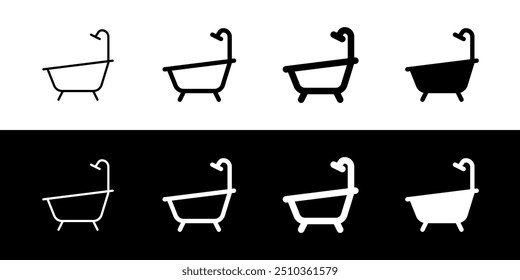 Editable bath tub, bathroom vector icon. Part of a big icon set family. Perfect for web and app interfaces, presentations, infographics, etc