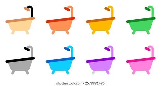 Editable bath tub, bathroom vector icon. Part of a big icon set family. Perfect for web and app interfaces, presentations, infographics, etc