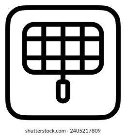 Editable bbq grill mesh rack vector icon. Part of a big icon set family. Perfect for web and app interfaces, presentations, infographics, etc