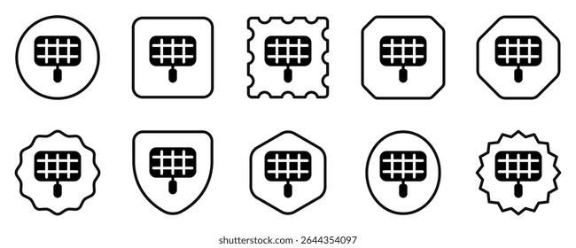 Editable bbq grill mesh rack vector icon. Part of a big icon set family. Perfect for web and app interfaces, presentations, infographics, etc