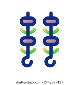 Editable bbq, shish kebab, satay vector icon. Part of a big icon set family. Perfect for web and app interfaces, presentations, infographics, etc