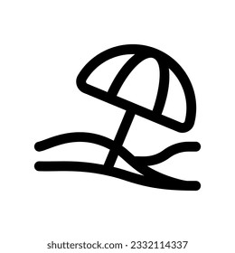 Editable beach umbrella vector icon. Part of a big icon set family. Perfect for web and app interfaces, presentations, infographics, etc