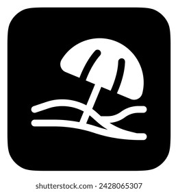 Editable beach umbrella vector icon. Part of a big icon set family. Perfect for web and app interfaces, presentations, infographics, etc