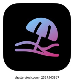 Editable beach umbrella vector icon. Part of a big icon set family. Perfect for web and app interfaces, presentations, infographics, etc
