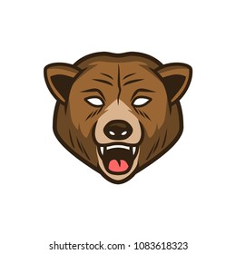 editable bear vector for your logo